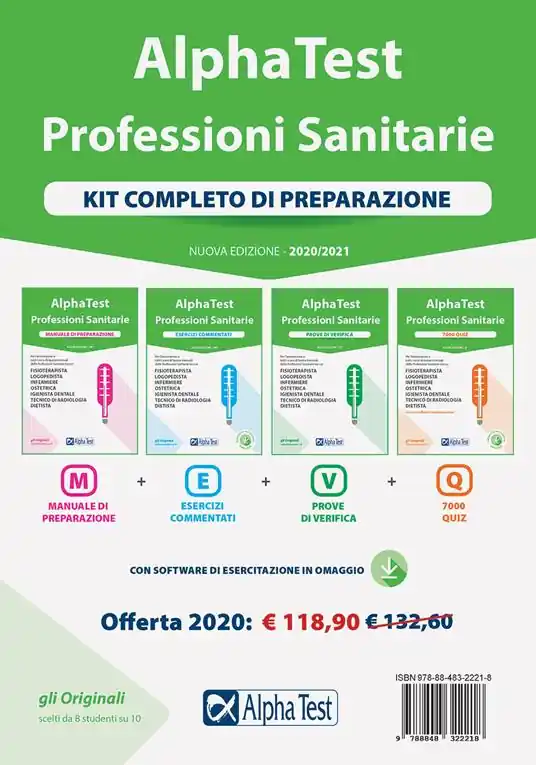 Esclusivo Alpha Test. Professioni sanitarie. Kit completo di preparazione Manuale di preparazione-Esercizi commentati-Prove di verifica-7000 quiz. Nuova ediz. Con software di simulazione