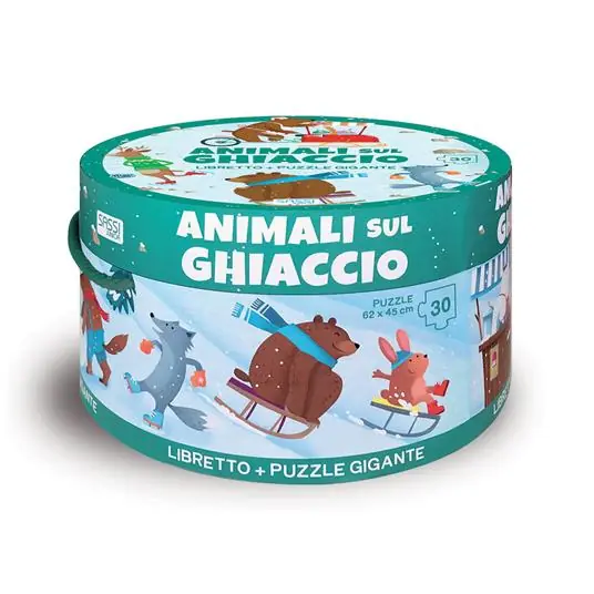 Offerta Speciale Animali sul ghiaccio. Ediz. a colori. Con puzzle