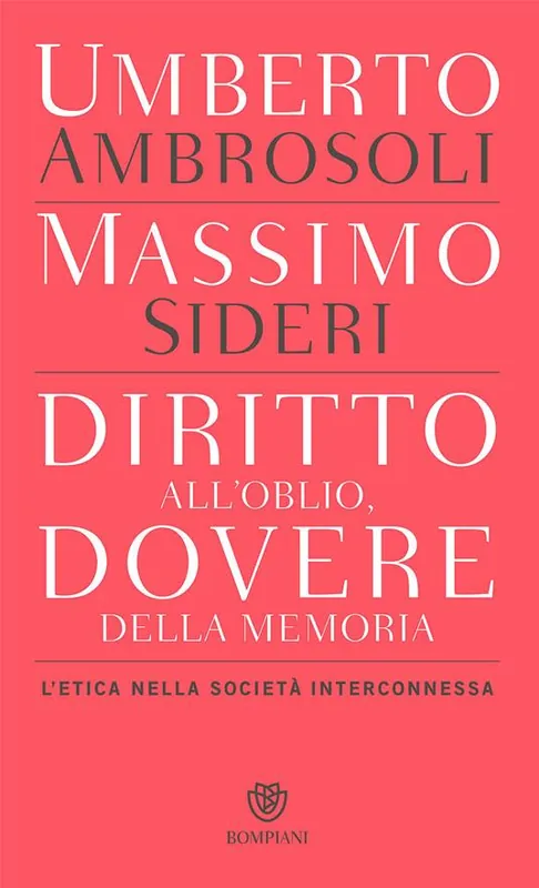 Diritto all’oblio, dovere della memoria. L‘etica nella società interconnessa Popolare