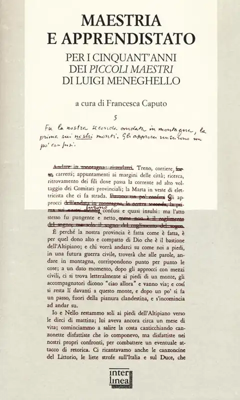 Maestria e apprendistato. Per i cinquant‘anni dei «Piccoli maestri» di Luigi Meneghello Professionale