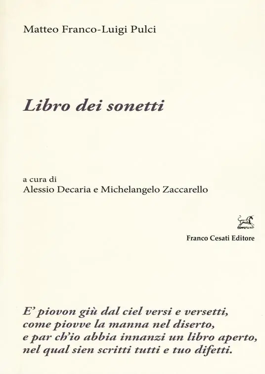 Libro dei sonetti Spedito Oggi