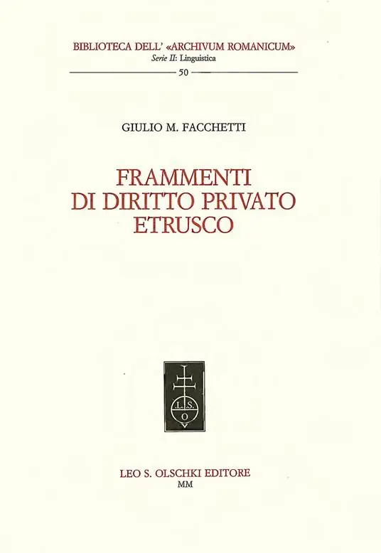 Frammenti di diritto privato etrusco Bestseller