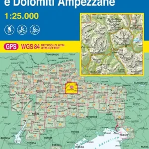 Compra Adesso Cortina d‘Ampezzo. Dolomiti ampezzane 1 25.000