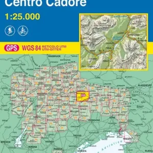 Dolomiti del centro Cadore 1 25.000 Esclusivo