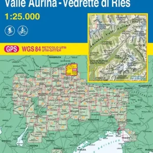 Valle Aurina. Vedrette di Ries 1 25.000 Esclusivo