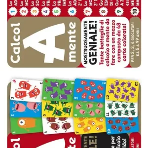 Calcol-A-mente. Mostruosamente geniale! 10 giochi di carte per allenare il calcolo mentale rapido! Ediz. a colori Occasione