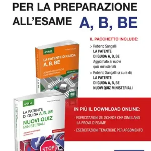 La patente di guida A, B, BE . Kit manuale + quiz. Con Contenuto digitale per download e accesso online A Buon Prezzo