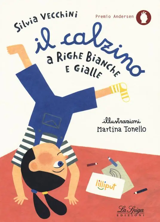 Più Venduto Il calzino a righe bianche e gialle. Ediz. a colori