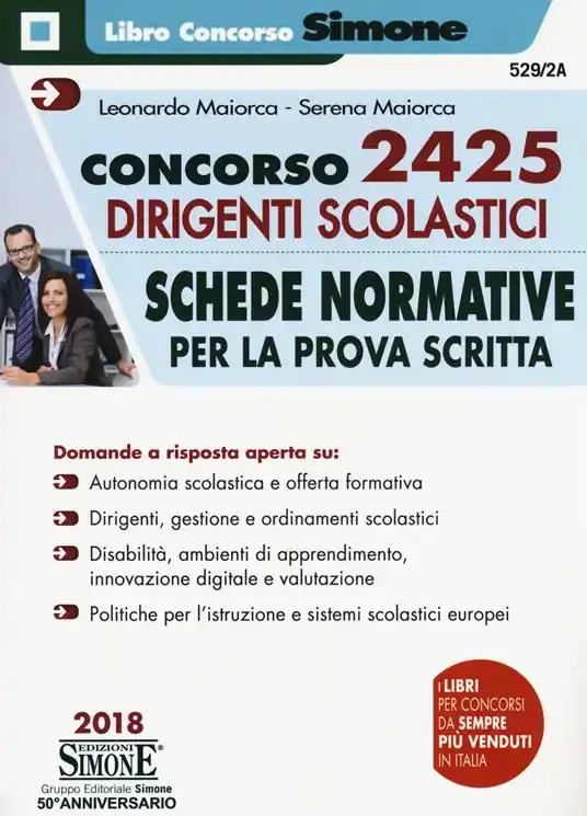 Direttamente Dal Produttore Concorso 2425 dirigenti scolastici. Schede normative per la prova scritta