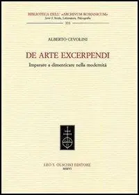 Nuova Collezione De arte excerpendi. Imparare a dimenticare nella modernità