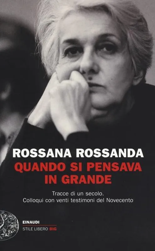Super Prezzo Quando si pensava in grande. Tracce di un secolo. Colloqui con venti testimoni del Novecento