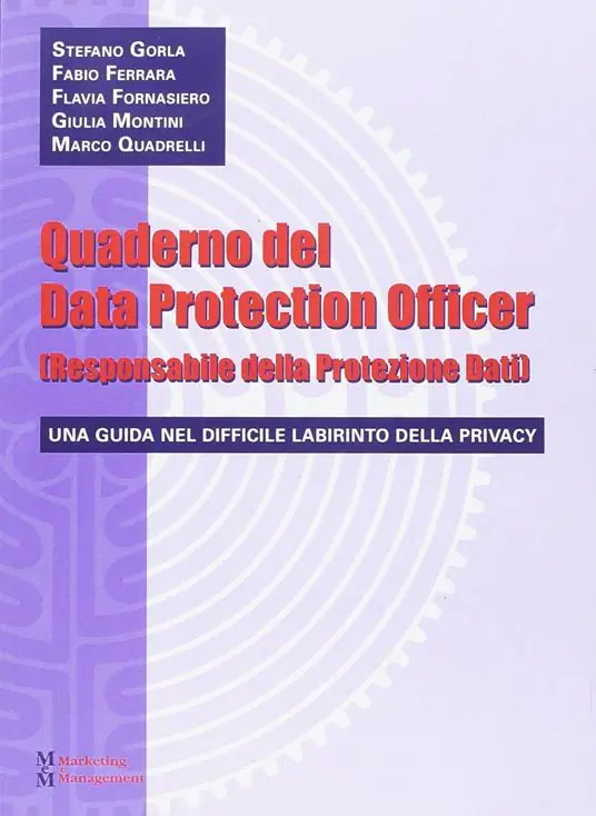 Quaderno del data protection officer (responsabile della protezione dati) Promozione
