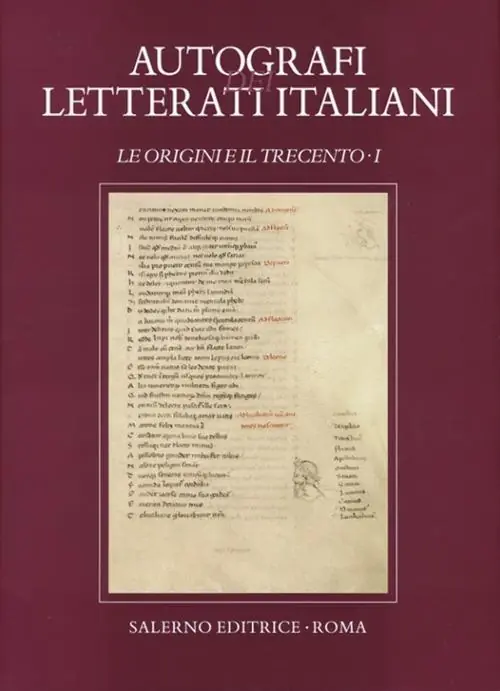 Compra Oggi Stesso Autografi dei letterati italiani. Le Origini e il Trecento. Ediz. illustrata. Vol. 1