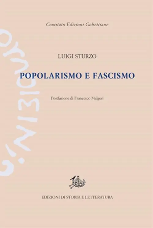 Popolarismo e fascismo Saldi