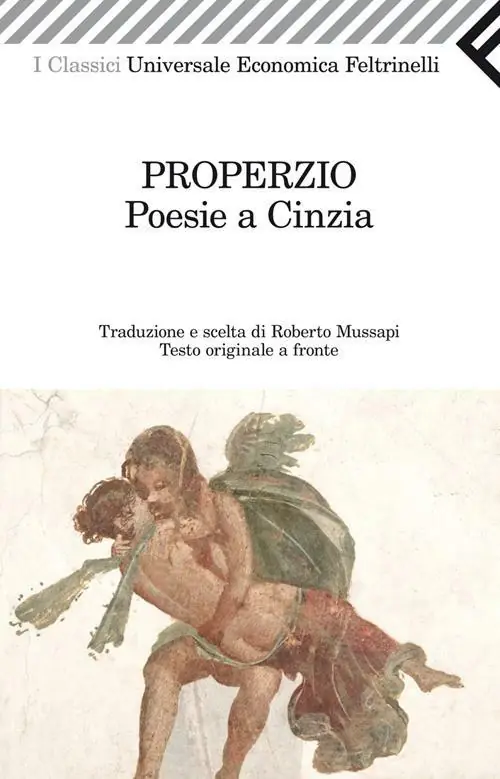 Prezzo Di Fabbrica Poesie a Cinzia. Testo latino a fronte