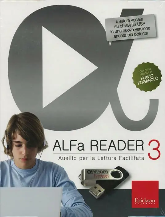 Occasione ALFa READER 3. Ausilio per la Lettura Facilitata. Con Lettore vocale su chiavetta USB 8 GB