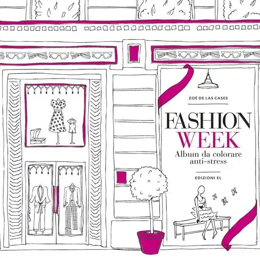 Fashion week. Album da colorare anti-stress Nuovo Arrivo