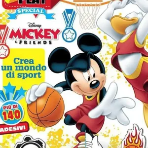 Spedito Oggi Topolino. Crea un mondo di sport. Mickey&friends. Stick & play special. Con adesivi. Ediz. illustrata