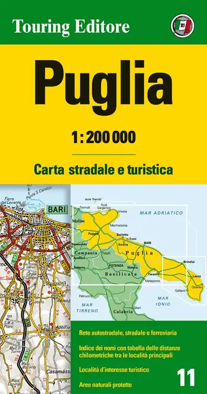 Puglia 1 200.000. Carta stradale e turistica. Ediz. multilingue Promo Stagionale