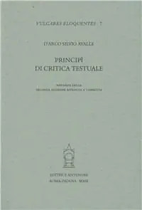 Affare Principî di critica testuale
