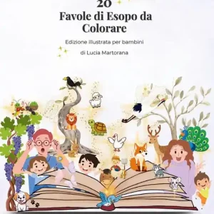 20 favole di Esopo da colorare. Libro educativo per bambini 4-8 anni con giochi, attività e illustrazioni da colorare Pagamento Sicuro