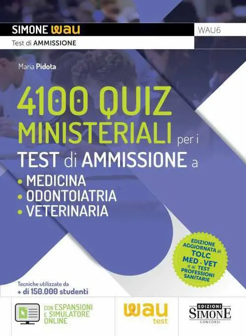 Pagamento Sicuro 4100 quiz ministeriali per i test di ammissione a Medicina, Odontoiatria e Veterinaria. Con espansione online. Con software di simulazione