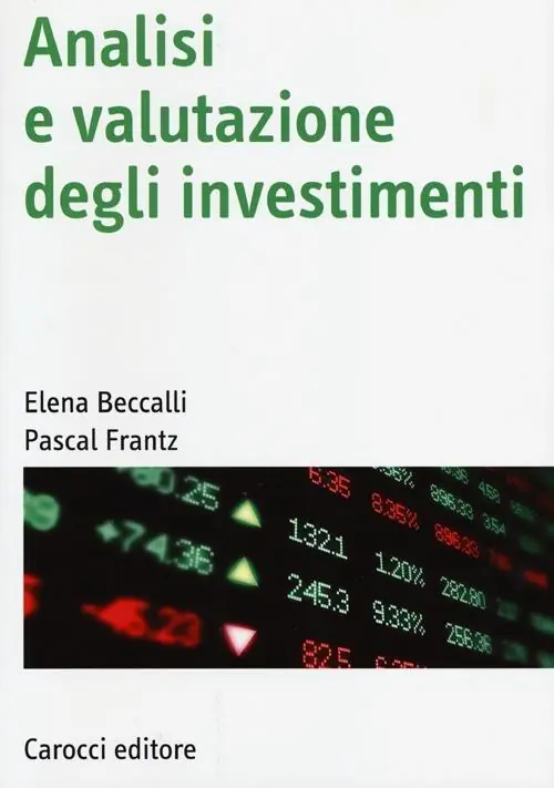 Analisi e valutazione degli investimenti Professionale