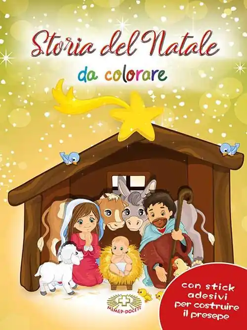 Storia del Natale da colorare. Con adesivi. Ediz. a colori Ultime Pezzi