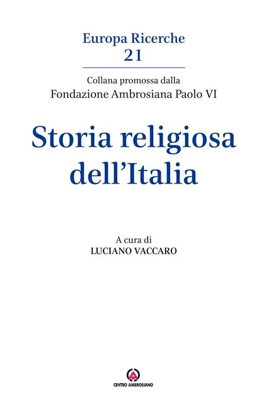 Storia religiosa dell‘Italia Novità